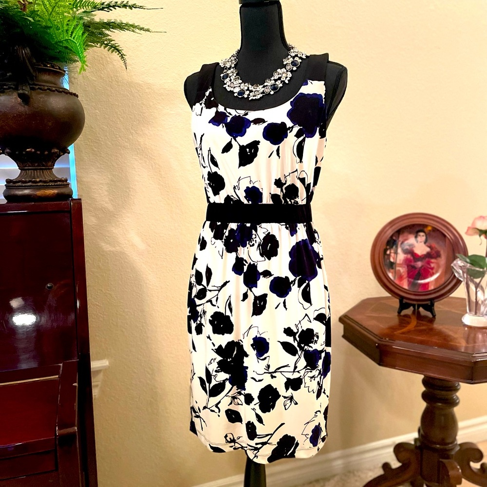 Donna Ricco NY. Size 6. Sleeveless. Knee length dress. office/date night.